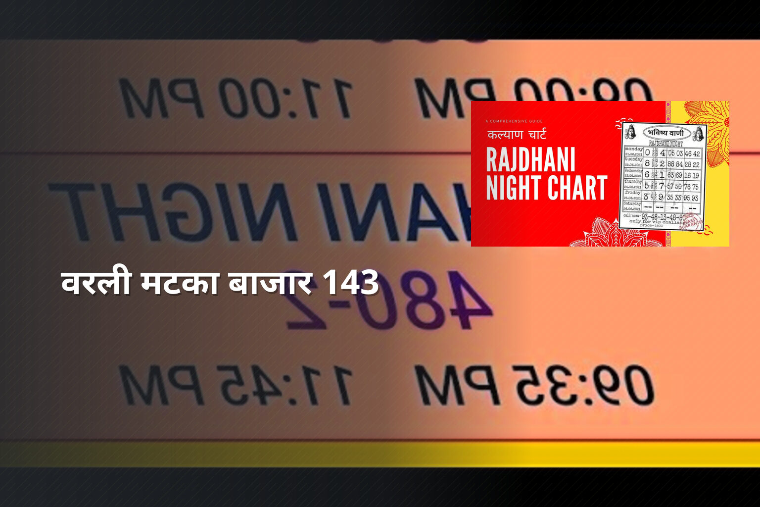 वरली मटका बाजार 143 - matka_satta