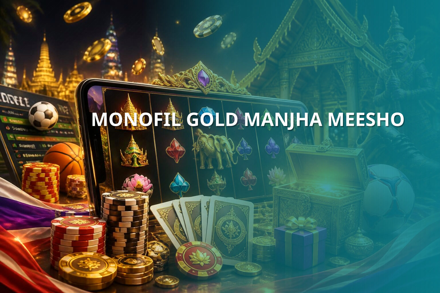 MONOFIL GOLD MANJHA MEESHO - ecommerce product