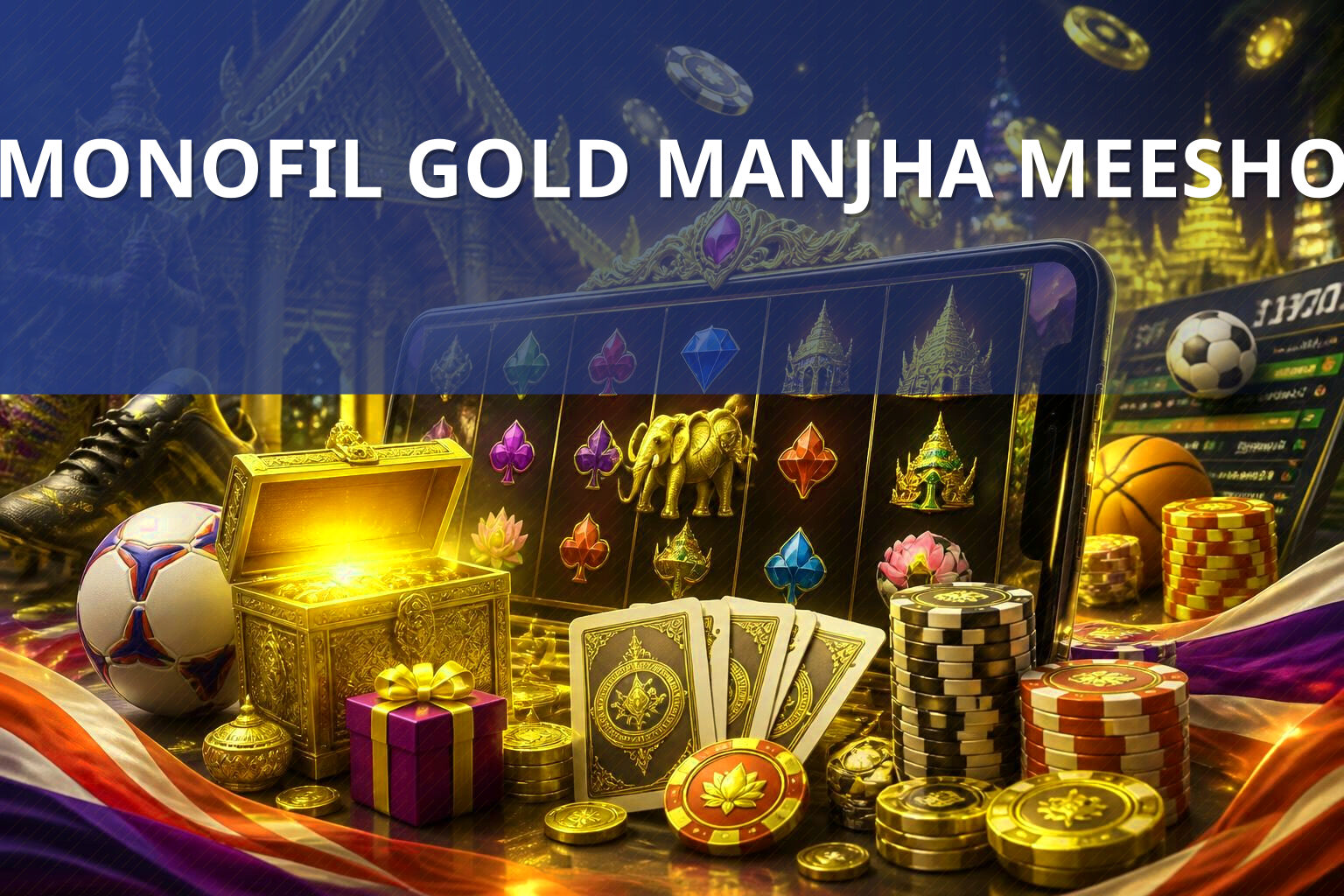 MONOFIL GOLD MANJHA MEESHO - ecommerce product