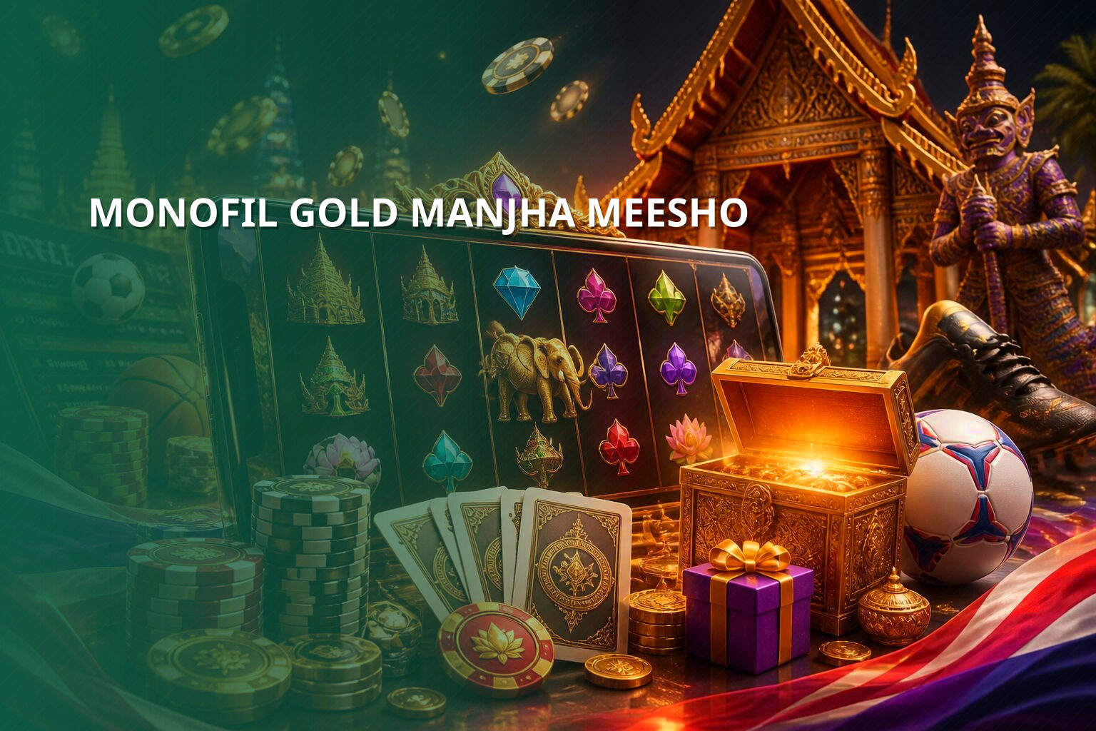 MONOFIL GOLD MANJHA MEESHO - ecommerce product